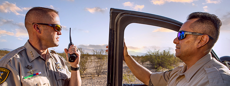 Changeable Eyewear for Law Enforcement Officers