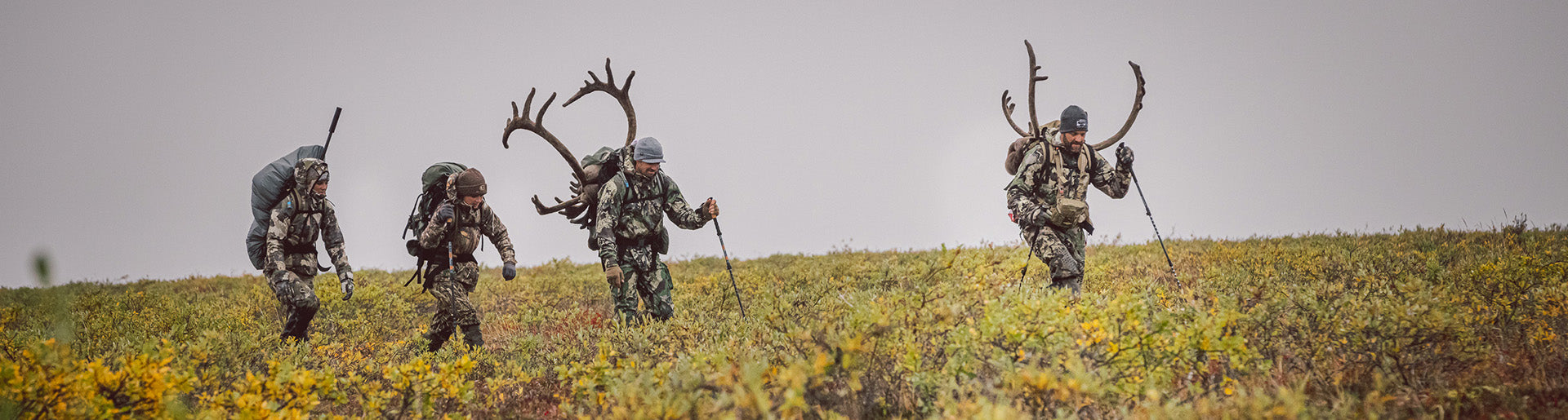 Hunters on the hillside