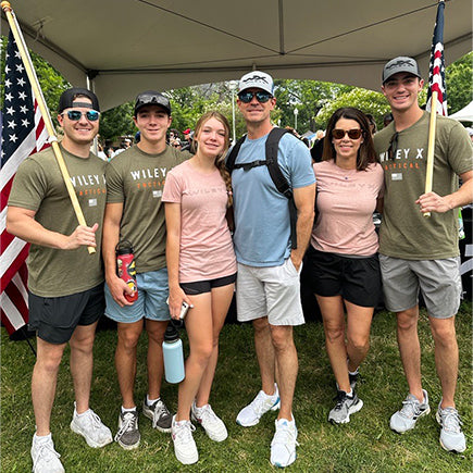 Dan Freeman and family participating at Carry the Load event in Dallas, Texas.