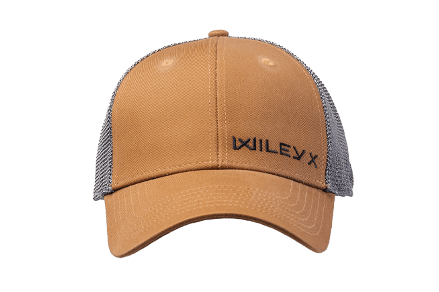 WX Trucker Hat (Tan/Black) Front