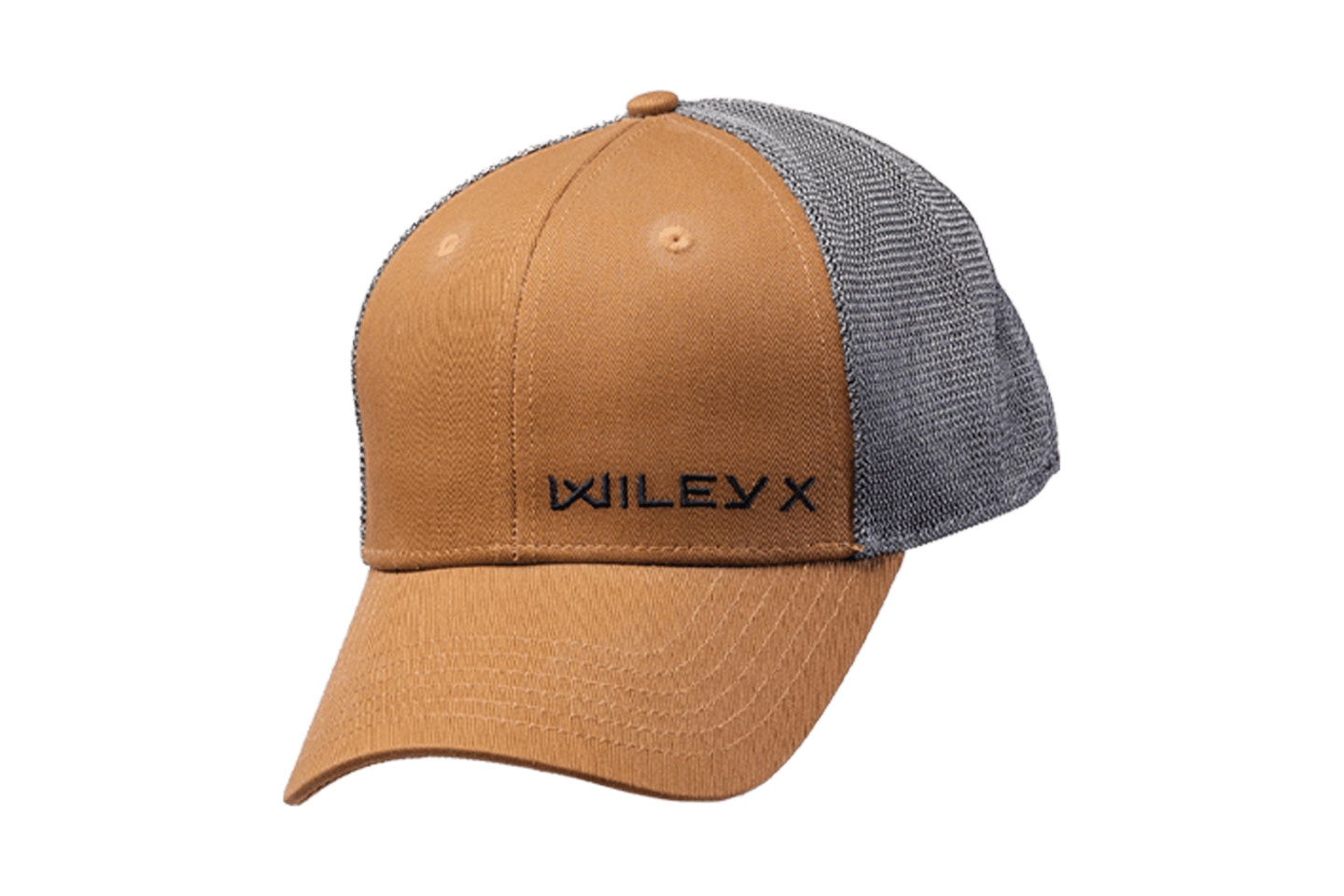 WX Trucker Hat (Tan/Black) Side