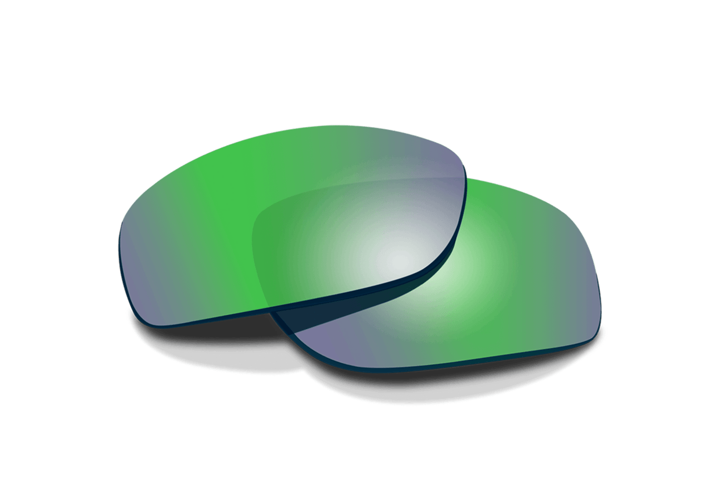 WX Aspect Polarized Emerald Mirror Lenses